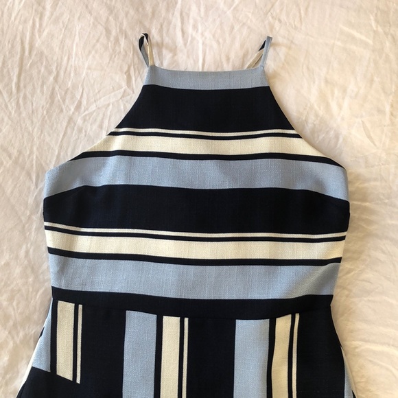 J.O.A. Blue and White Striped Dress - Picture 2 of 7